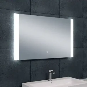 Goedkoop Wiesbaden Sunny Spiegel met LED Verlichting - Rechthoek - Dimbaar - Spiegelverwarming - 100x60cm
