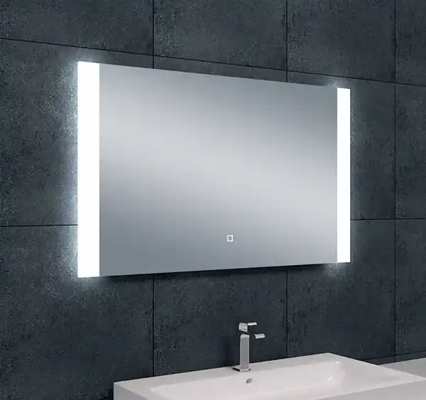 Goedkoop Wiesbaden Sunny Spiegel met LED Verlichting - Rechthoek - Dimbaar - Spiegelverwarming - 100x60cm