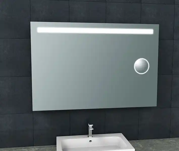 Wiesbaden Tigris Spiegel met LED Verlichting & Scheerspiegel - Rechthoek - 120x80cm Beperkte Voorraad