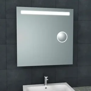 Wiesbaden Tigris Spiegel met LED Verlichting & Scheerspiegel - Vierkant - 80x80cm Alleen Vandaag