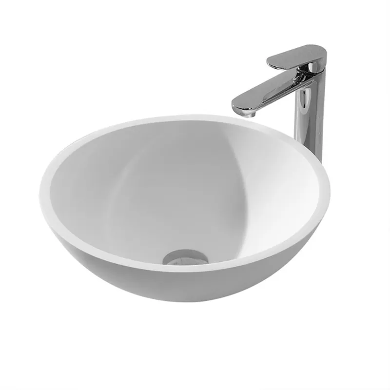 Wiesbaden Valerie Solid Surface Waskom - Rond - Ø43x13cm - Mat Wit Koopje