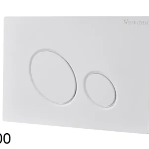 Wiesbaden X10 Toilet Bedieningsplaat voor DuoSpoeling - Mat Wit Uitverkoop