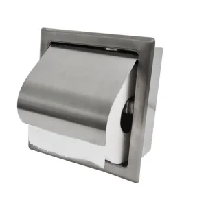 Xellanz Rocko Inbouw Toiletrolhouder met Klep - Geborsteld RVS Beste Prijs