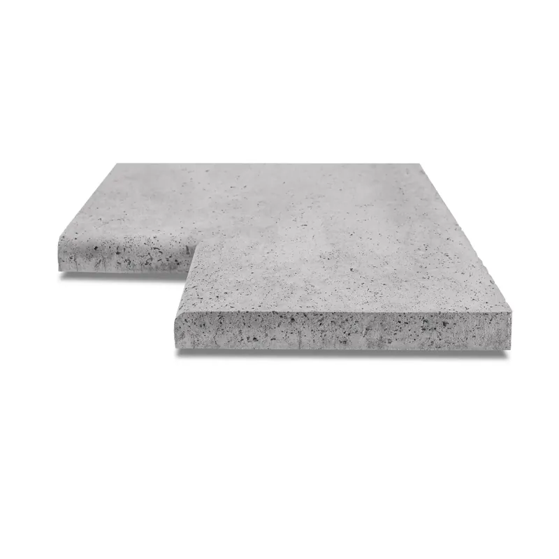 Gereduceerde Prijs ArtiStone Zwembadrand Hoekstuk 100x40x5 Grijs