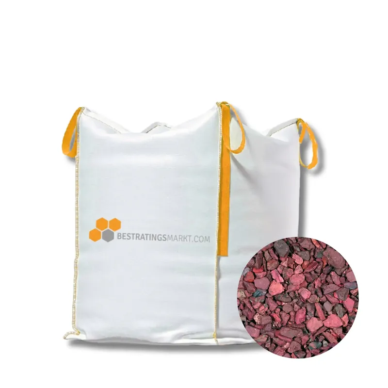 Mijnsplit rood 6-15 mm Bigbag – 1300 kg Hoge Kwaliteit