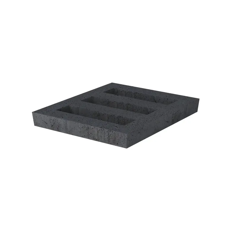 Schellevis Oud Hollandse Grastegel facet open 60x60x10 cm Antraciet Weekendaanbieding