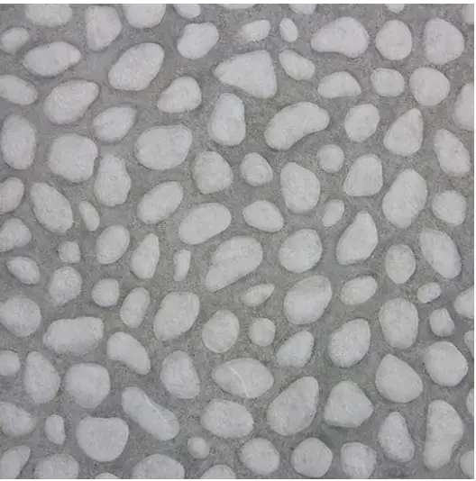 Nieuw Stone Pebble tegel 90x90x2 cm White