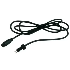 OUTDOOR VERLENGKABEL ZWART RUBBER 2M P&P Gecertificeerd