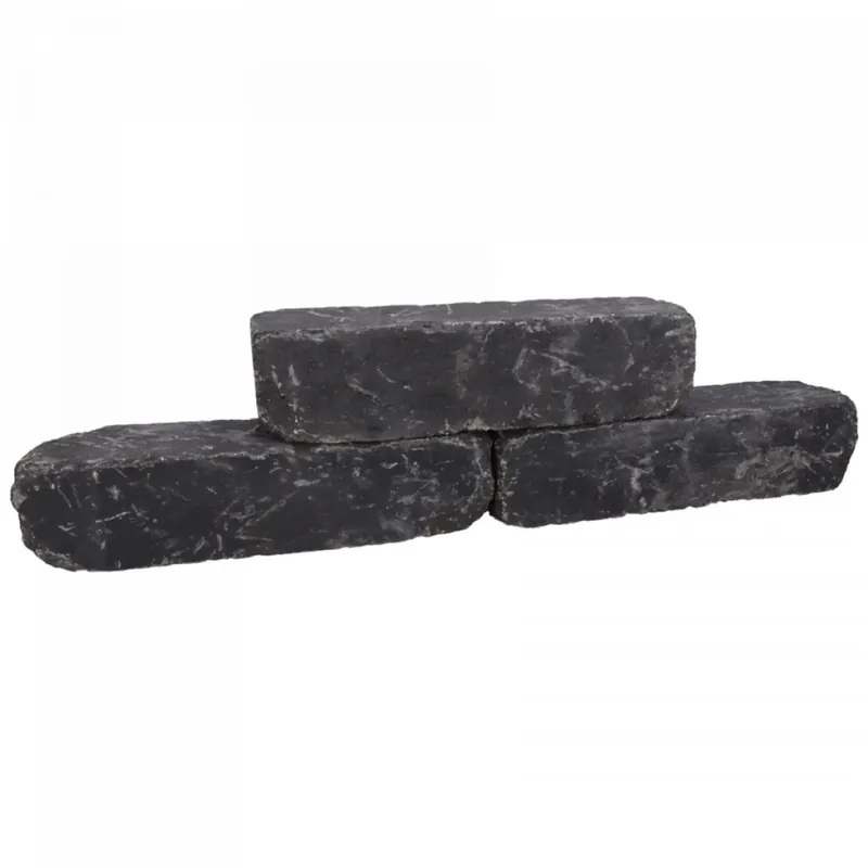 Superprijs Linia Palissade Excellence getrommeld 12x12x36 cm nero