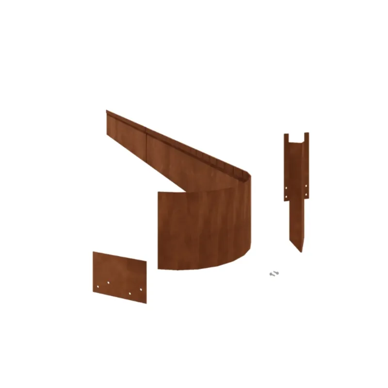 Borderrand Geplet Flex Hoogte 23 cm Set 15 meter Corten Dagaanbieding