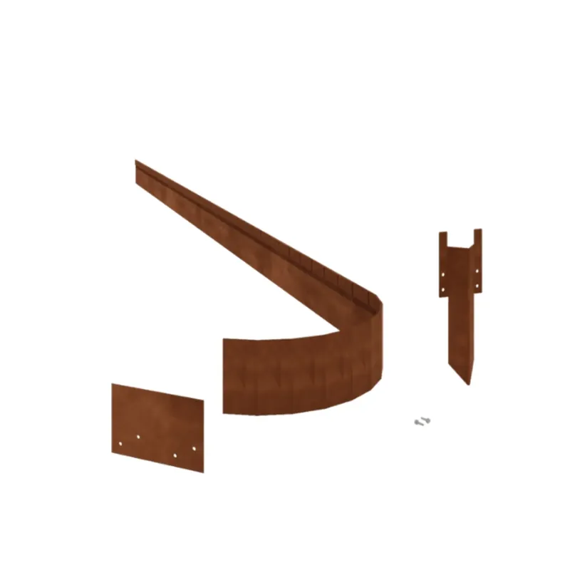 Borderrand Geplet Flex Hoogte 13 cm Set 15 meter Corten Populair