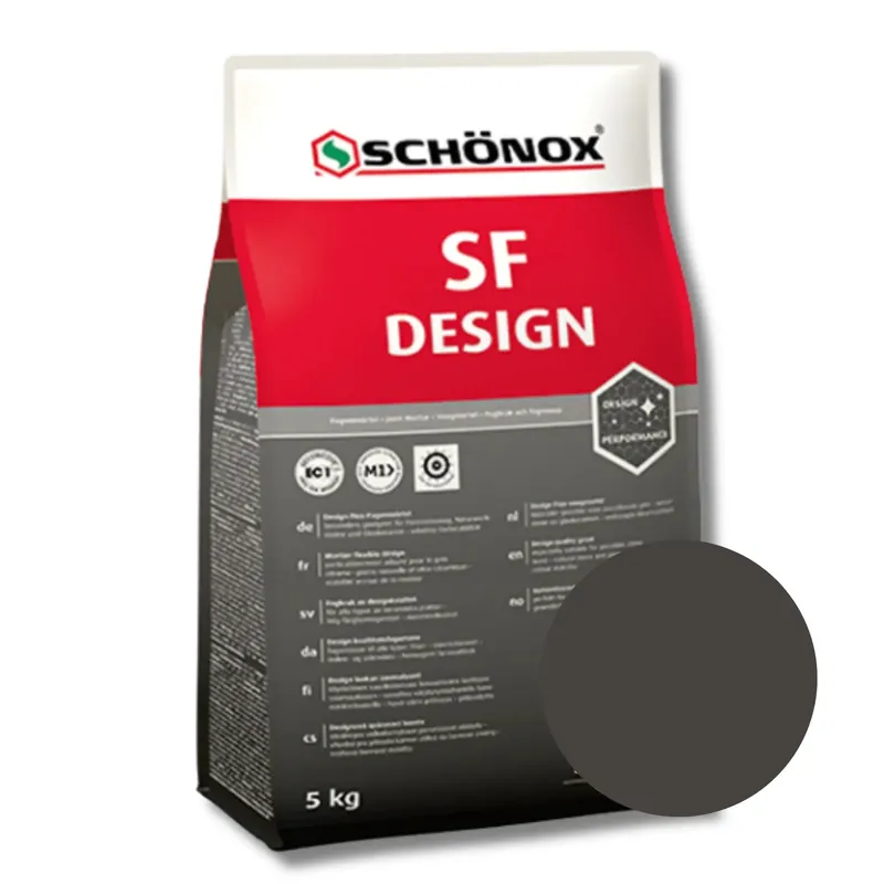 Hoge Kwaliteit Schönox Voeg SF Design 5 KG – Antraciet