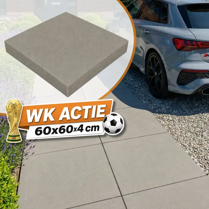 Beste Prijs WK Deal – PromoStone 60x60x6 Grijs