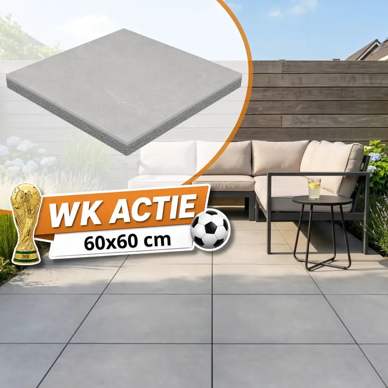 Betaalbaar WK Deal – KeraQuattro+ 60×60 Willow Platinum
