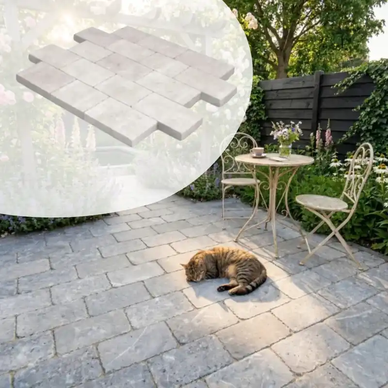 Snelle Levering WK Deal – WG Stone Trommelsteen 20x30x6 Taupe