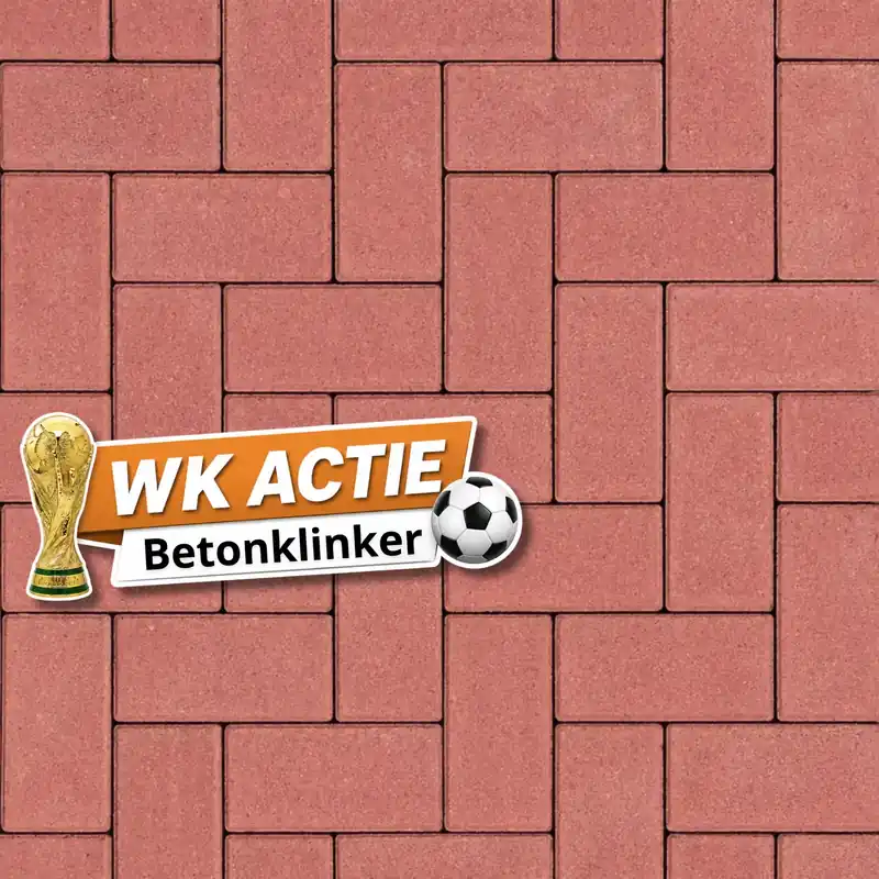 Premium Betonklinkers 8 cm Rood
