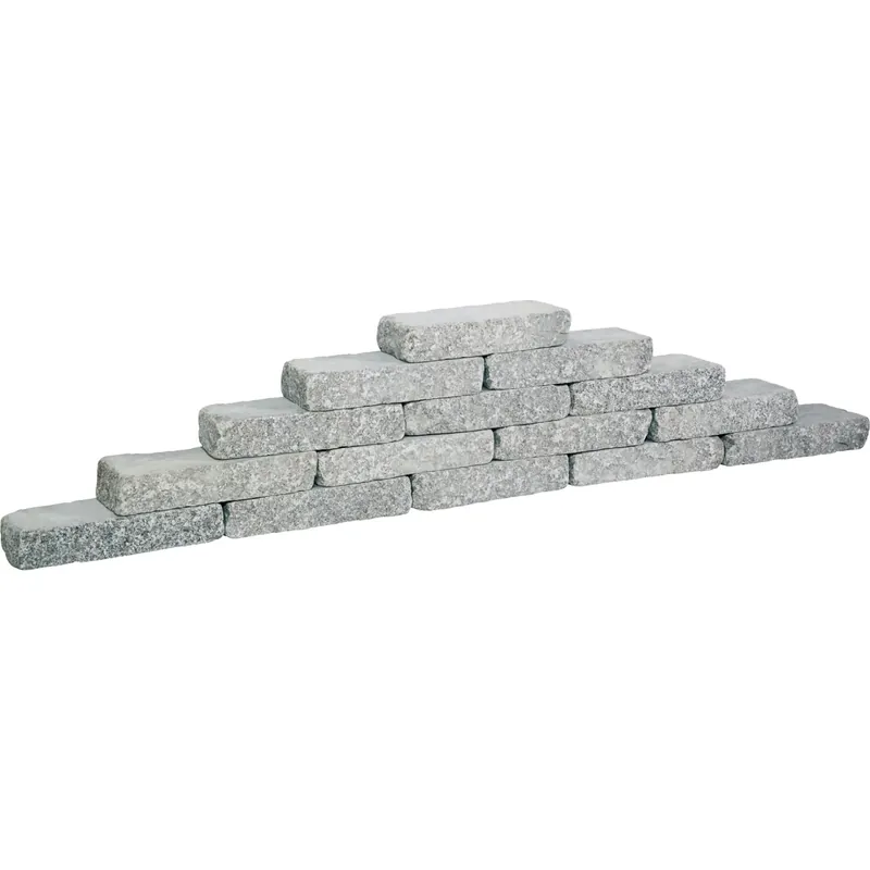 Exclusieve Aanbieding Natuursteen Graniwall Grey Rockface 40x16x8 cm