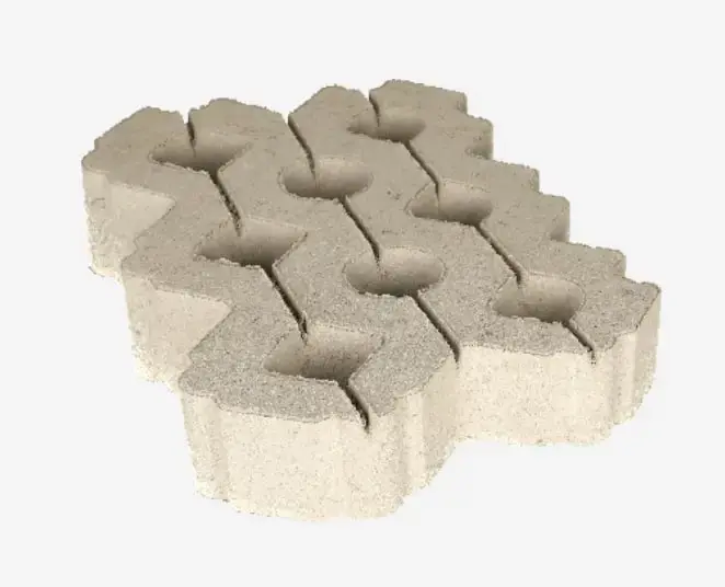 Lage Kosten Grastegel 41x61x12cm MP grijs vlak grasbeton