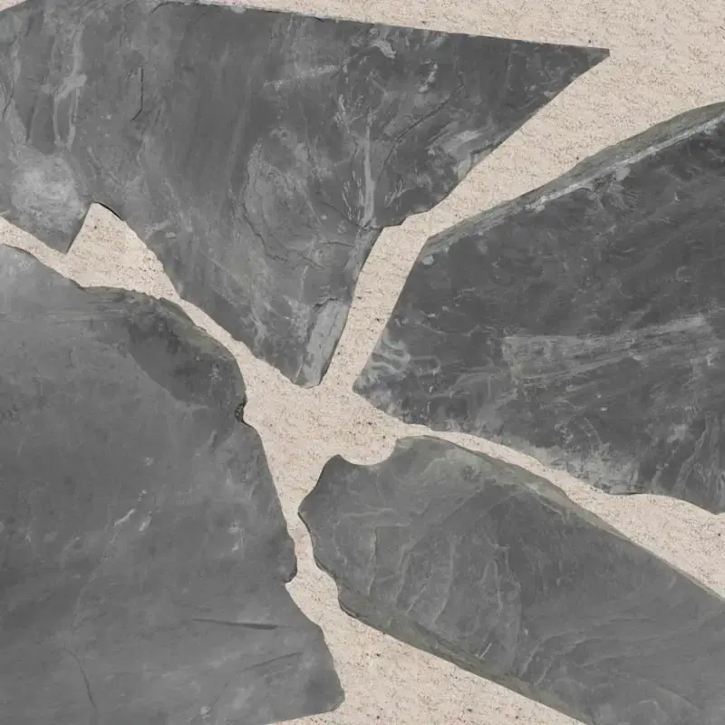 Finale Uitverkoop Flagstones Ultra black 2-3 cm