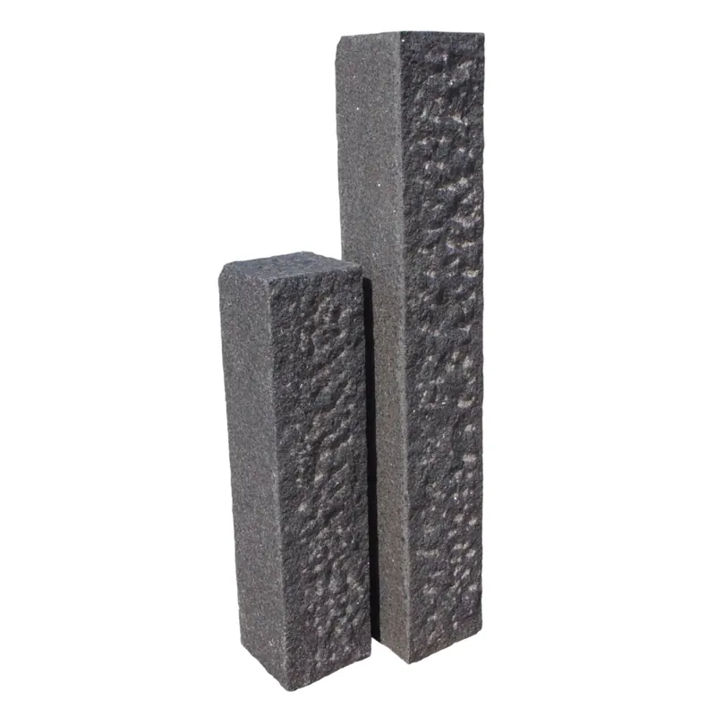 Natuursteen Palissade Pacific Black Premium Waterjet Elegance 12x12x50 cm Beperkt Aanbod