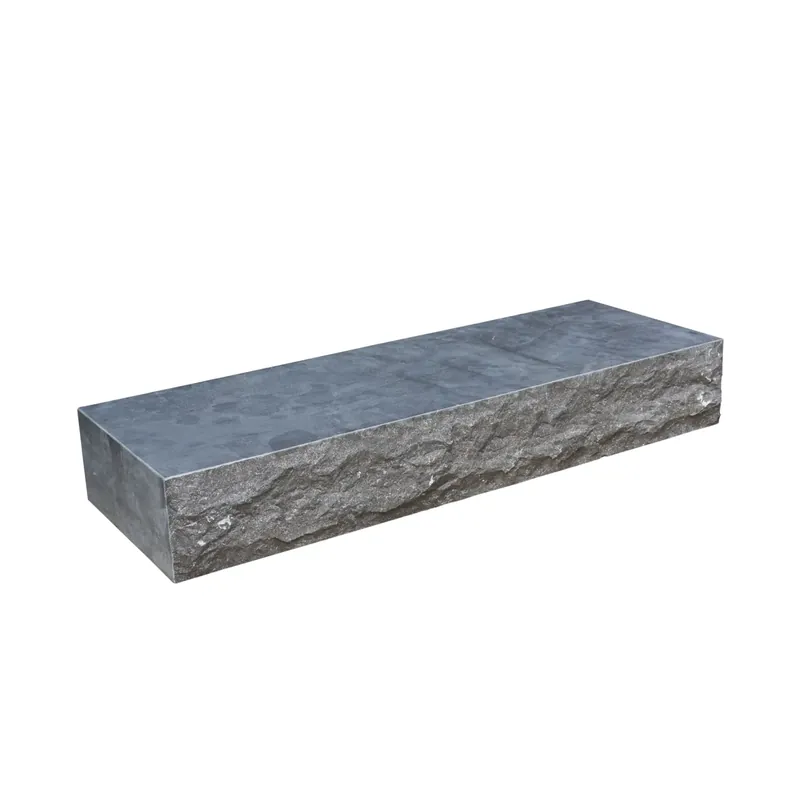 Natuursteen Traptrede Blue Moon Honed Linea Rockface 35x15x100 cm Uitverkoop