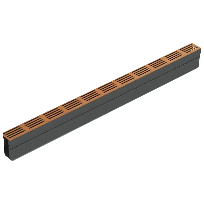 ACO Slimline Goot en Rooster 100 cm Corten Flitsaanbieding