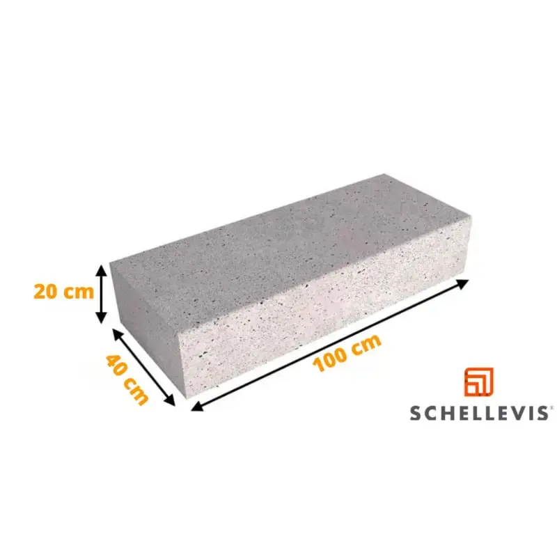 Schellevis Traptrede Blok Grijs 100x40x20 Hete Deal