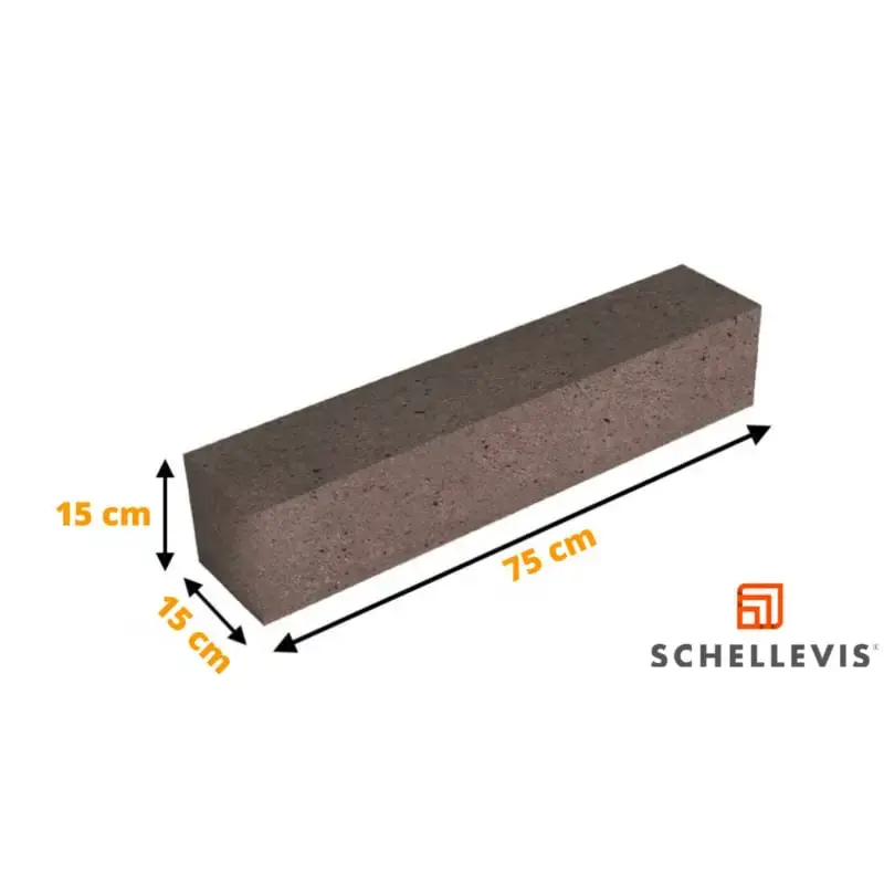 Gratis Retour Schellevis Stapelelement Taupe 75x15x15