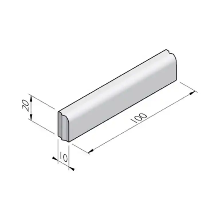 Gazonband 10x20x100 - Grijs Flitsaanbieding