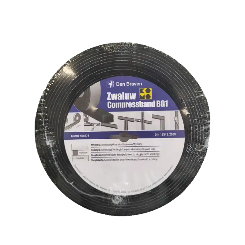 Zwaluw Compressband 15/2-4mm rol/10mtr Premium