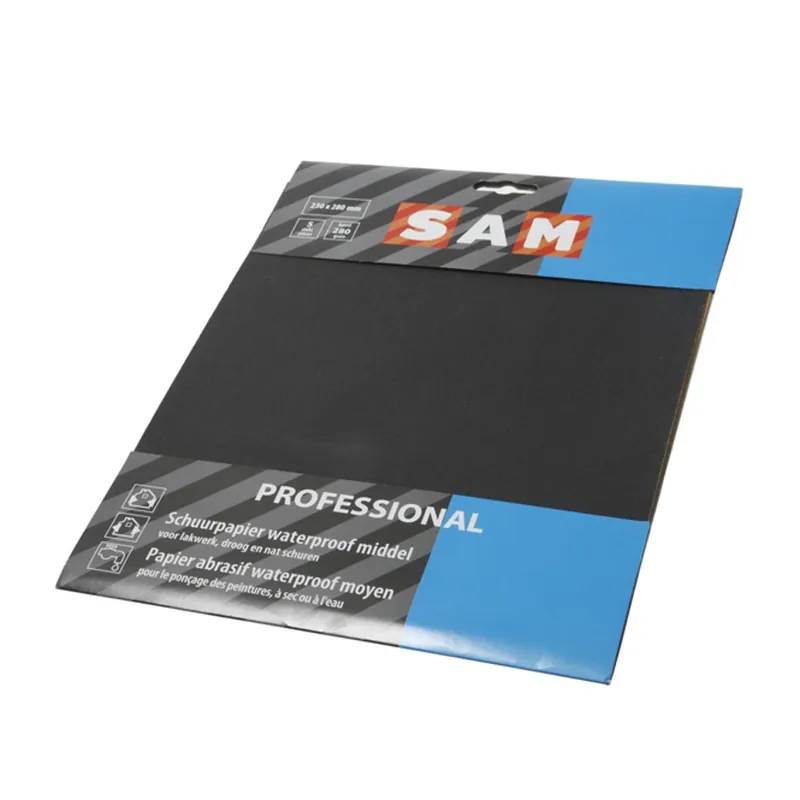 Op = Op SAM Schuurpapier Waterproof - 5 stuks Korrel 180 (Grof) (€ 3.79)