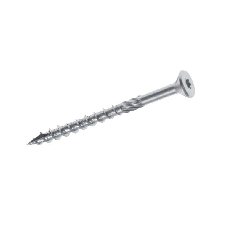 Betaalbaar Woodies Ultimate Spaanplaatschroef Torx - 5,0 x 80 mm - platkop - T20 - RVS A2- Deeldraad (200 st)