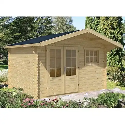 Gereduceerde Prijs Blokhut Ingmar 380x290+80 cm