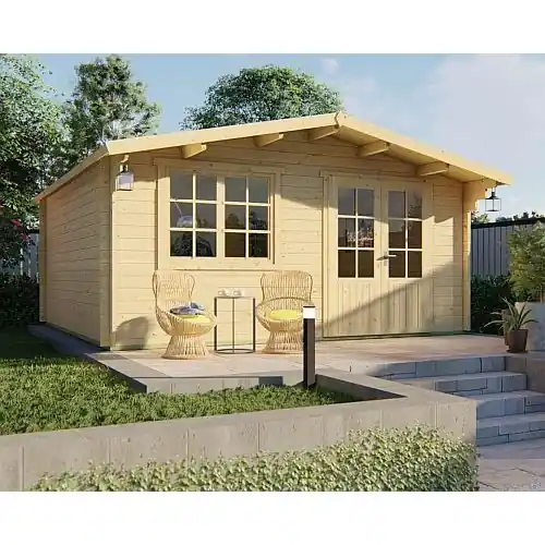 Blokhut Salamanca 500x500 cm Exclusieve Aanbieding