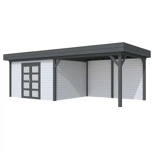 Blokhut Topvision Parelhoen 400+400x300 cm gespoten Koopje