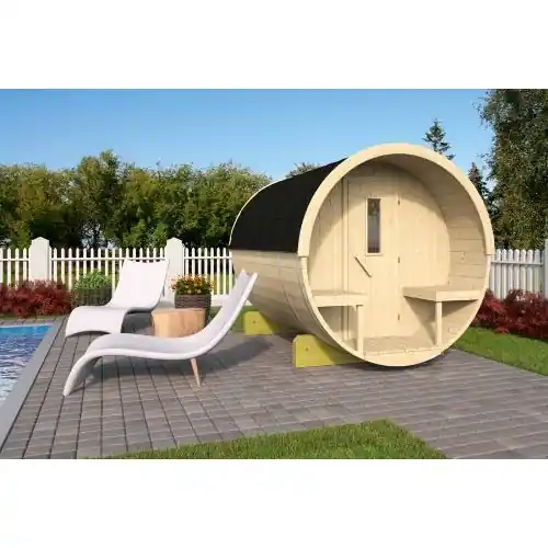 Sauna Barrel Thermowood 300 cm Premium