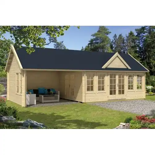 Blokhut Big Ben 550 + 380 x 400 cm Aanbieding