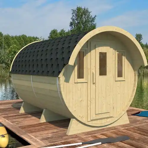 Camping Barrel 330 thermowood Populair