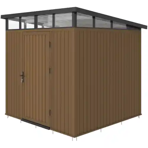 NewTechWood berging met enkele deur Teak 222x210 cm Rechtstreeks Van De Fabrikant