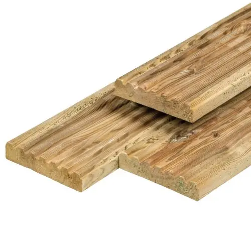 Vlonderplank geïmpregneerd grenen 2,8x14,5x400 cm Aanbieding