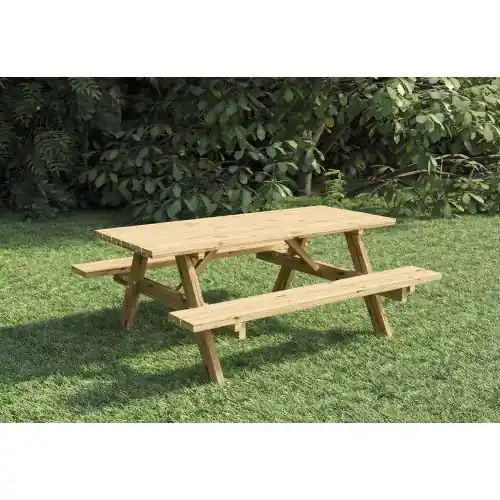 Tijdelijk Beschikbaar AANBIEDING Picknicktafel excellent groen geïmpregneerd 220 cm