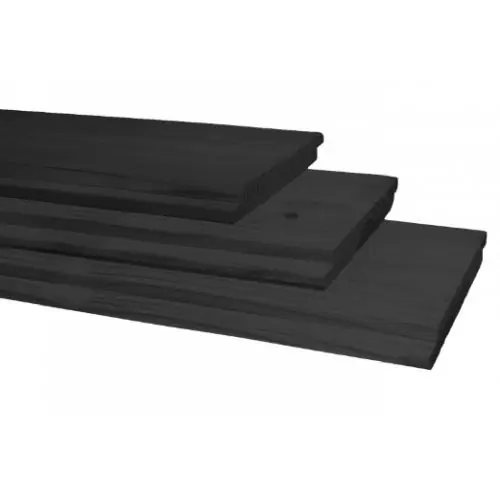 Vuren halfhouts rabat zwart gedompeld 1,8x19,5x300 cm Direct Beschikbaar