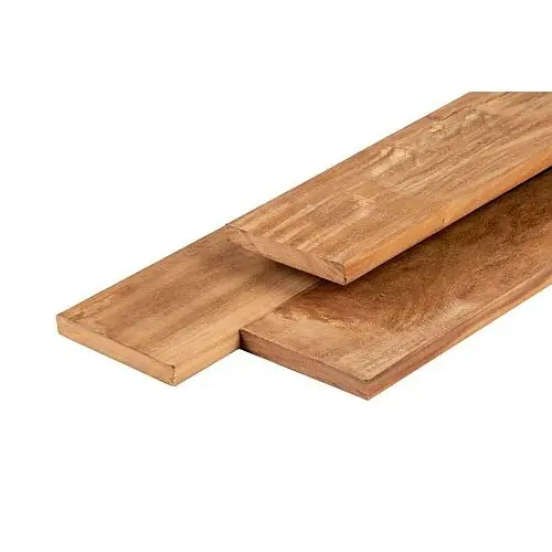 Hardhouten vlonderplank Garapa glad geschaafd 2,1x14,5x425 cm Lage Prijs