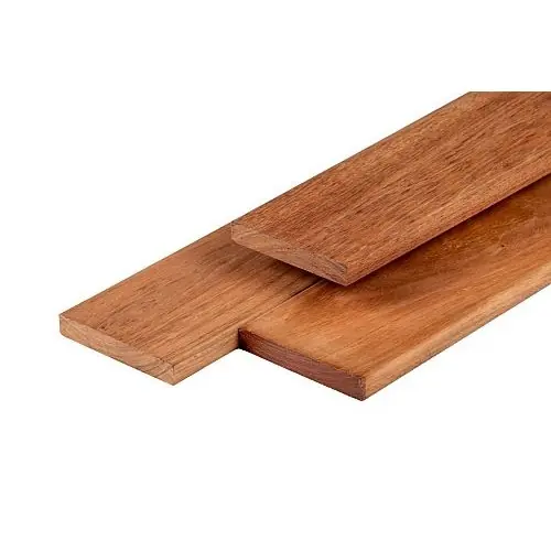 Snelle Levering Hardhouten vlonderplank Jatoba glad geschaafd 2,1x14,5x610 cm