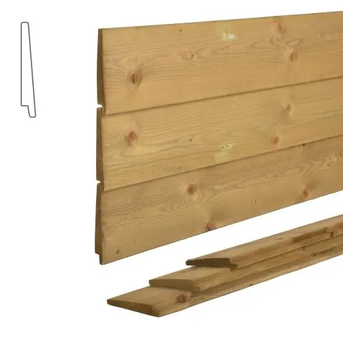 Zweeds rabat vuren groen geïmpregneerd 1,0-2,2x14,5x540 cm Hete Deal