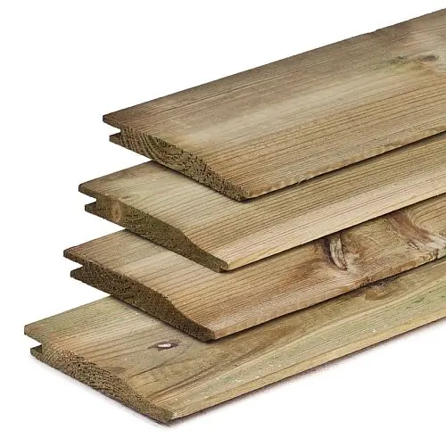 Rabatplank geïmpregneerd vuren 1,9x14,5x480 cm Actieprijs