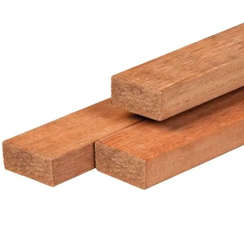 Express Levering Regel hardhout geschaafd 4,4x8,8x390 cm