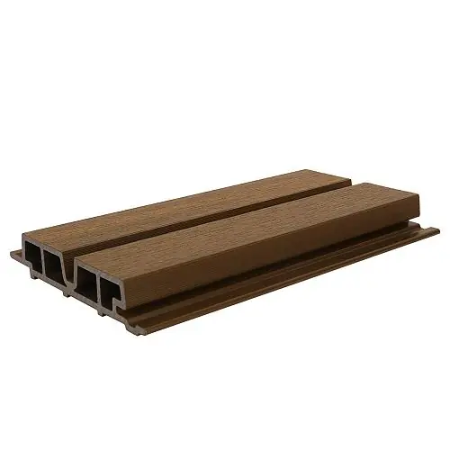 Meest Verkocht NewTechWood composiet co-extrusie wand bekleding Castellaton PRO65 3,3 x 18 x 390 cm Teak