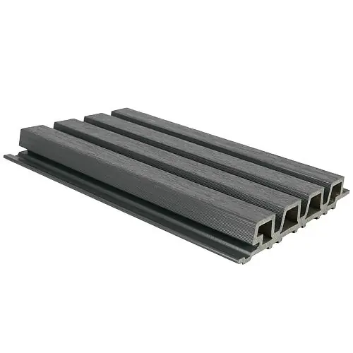 Direct Verzonden NewTechWood composiet co-extrusie wand bekleding rhombus profiel 3,3 x 21,5 x 390 cm Silver Gray