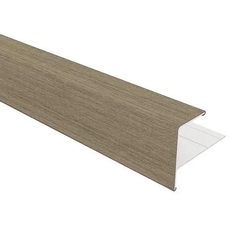 Favoriet NewTechWood aluminium eindprofiel rhombus wandbekleding 5x5x300 cm antique